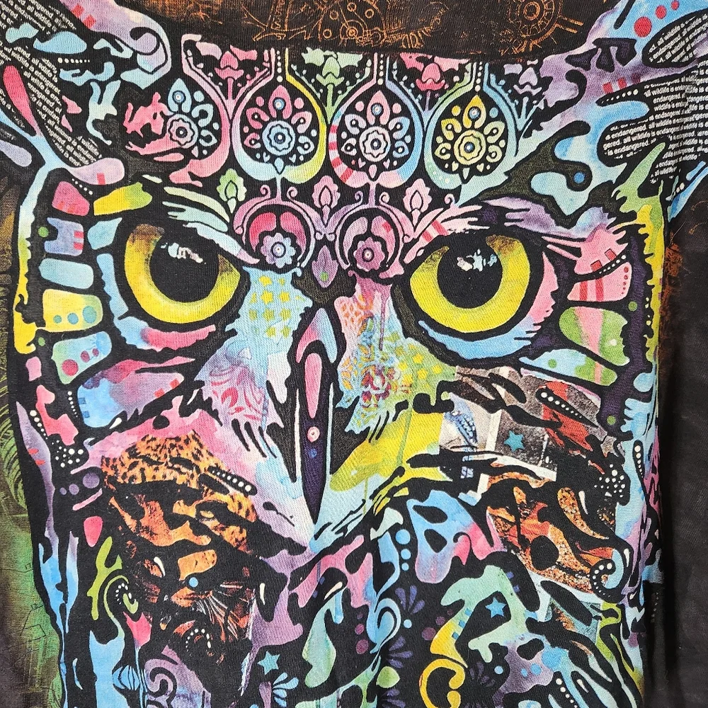 Colorful Owl Alaska shirt - 3X - Picture 2 of 7